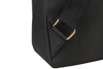 Simple PU Black Large Capacity Backpack - Unisex Travel Bag, Schoolbag for Women, Harajuku High Street Style