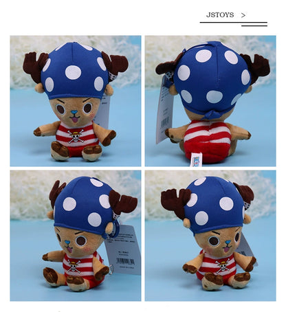 One Piece Plush Keychain Set — 14 Styles Including Tony Chopper, Luffy, Sanji, Sabo, Ace & Law | Anime Cartoon Stuffed Doll Pendant Gifts