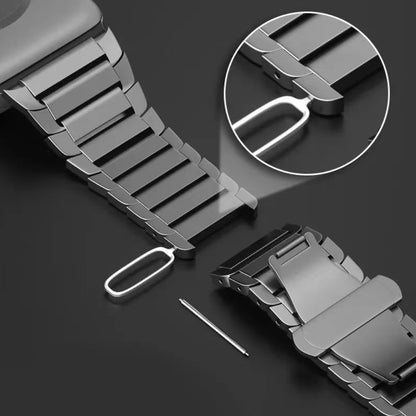 Ultra 3/2 Titanium & Stainless Steel Luxury Bracelet for Apple Watch — Fits Ultra 49/45/44/42mm & Series 11/10/9/46/41mm