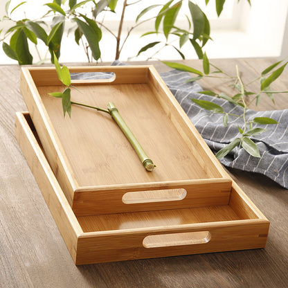 Rectangular Bamboo Tray – Household, Restaurant & Hotel Satchel Serving Tray