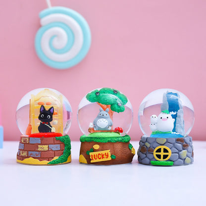 Hayao Miyazaki Forest Elf Crystal Ball Blind Box | Cute Luminous Desktop Ornament Toy