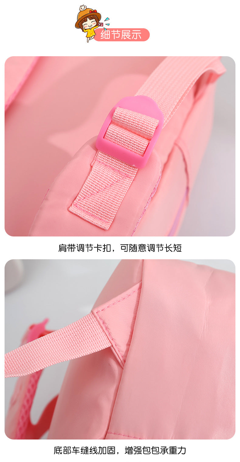 Plush 3D Rabbit Backpack for Kids – Cute Bow Tie Cartoon School Bag for Boys & Girls