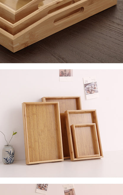Rectangular Bamboo Tray – Household, Restaurant & Hotel Satchel Serving Tray