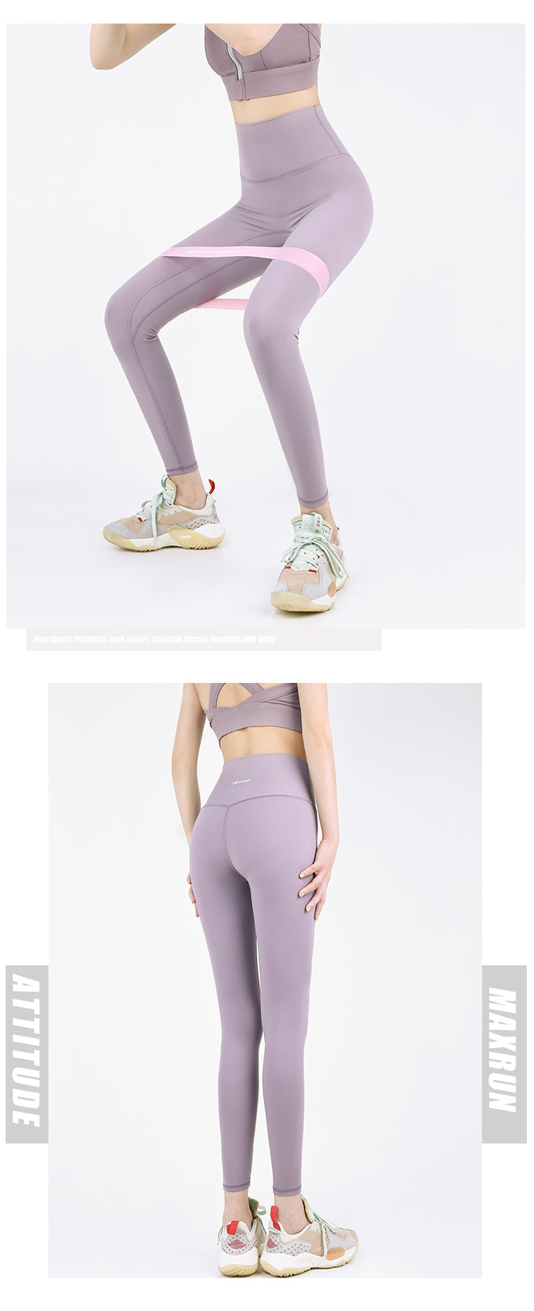 Maxrun Plus Size High Waist Workout Pants – Hip Lifting and Belly Control Fitness Leggings