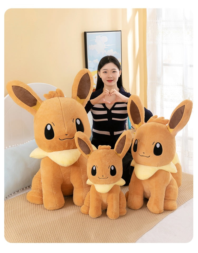 Pokemon Eevee Soft Hug Plush Doll – Vaporeon, Flareon, Jolteon Eeveelution Stuffed Toy Gift for Kids & Fans