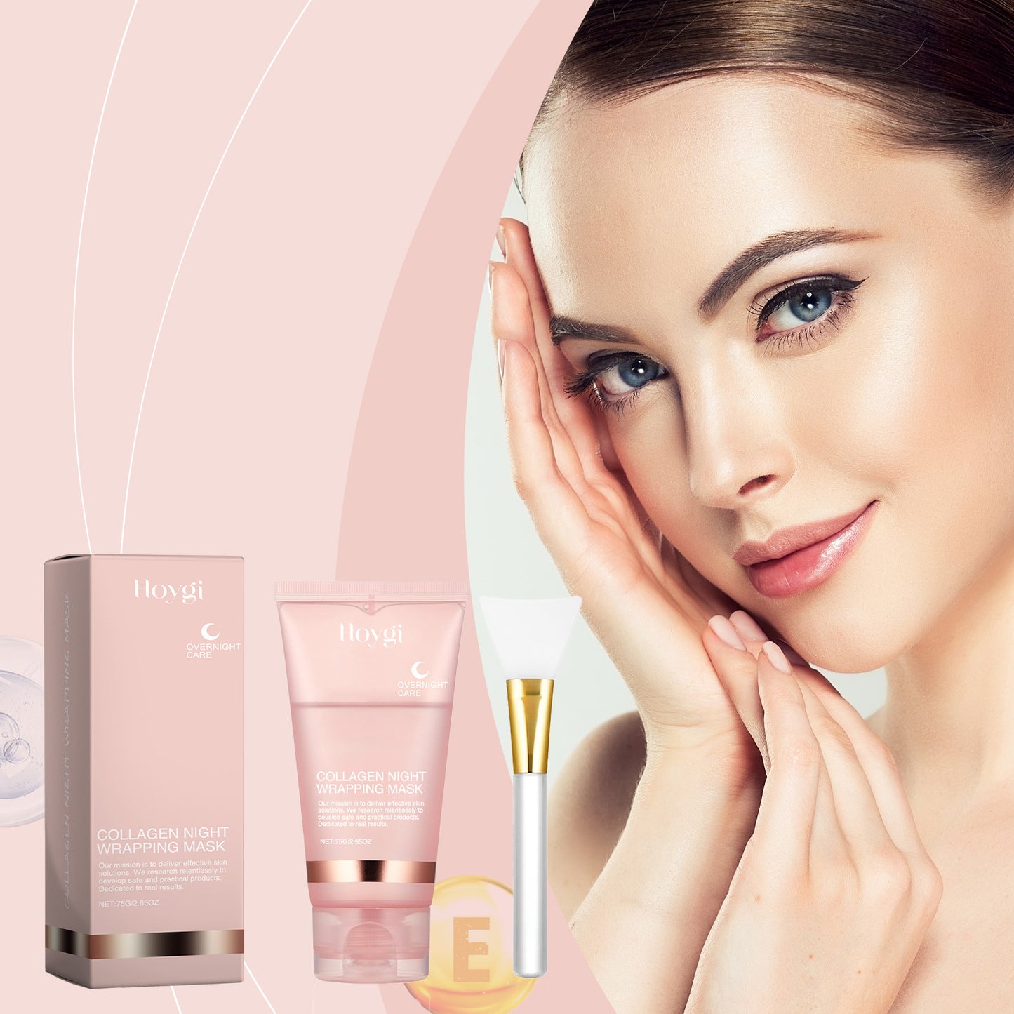 Overnight Collagen Peel-Off Mask Set – Night Mask for Deep Moisturizing