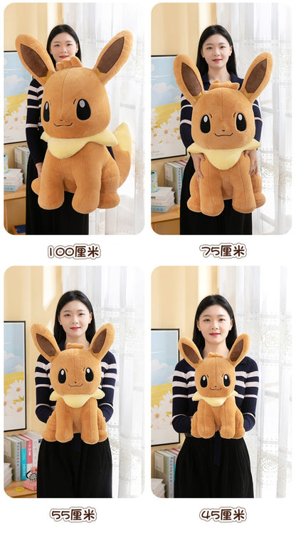 Pokemon Eevee Soft Hug Plush Doll – Vaporeon, Flareon, Jolteon Eeveelution Stuffed Toy Gift for Kids & Fans