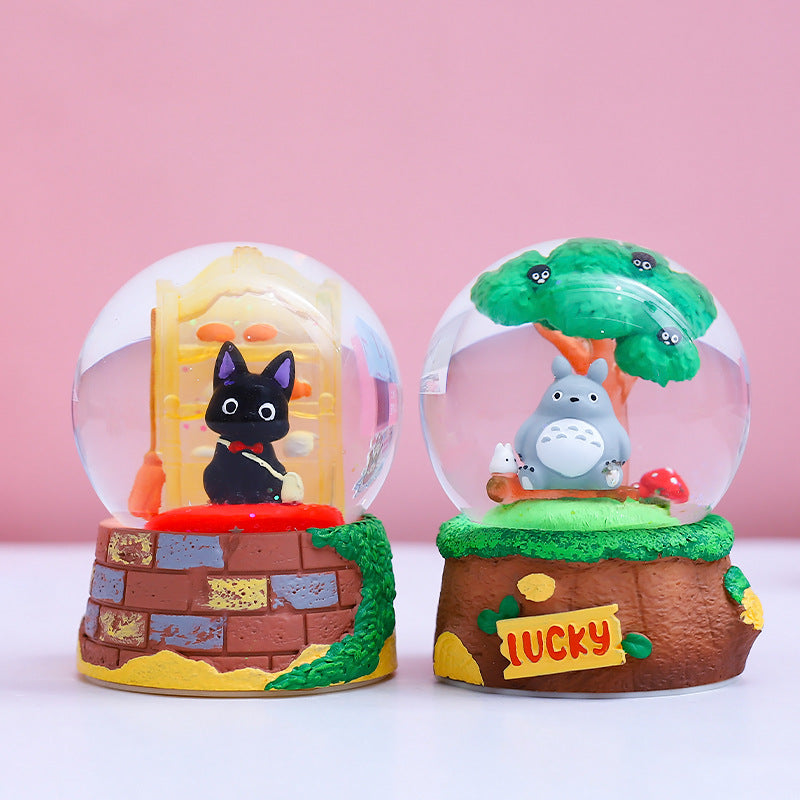 Hayao Miyazaki Forest Elf Crystal Ball Blind Box | Cute Luminous Desktop Ornament Toy