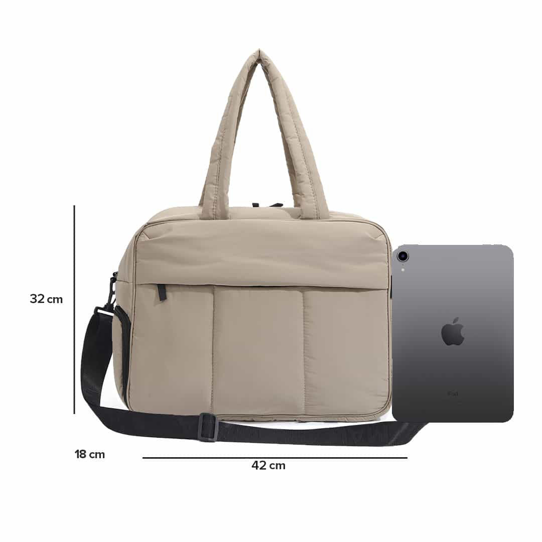 Down Duffel Bag – Large Capacity Women’s Shoulder Bag with Dry/Wet Separation, Multifunctional Travel Handbag