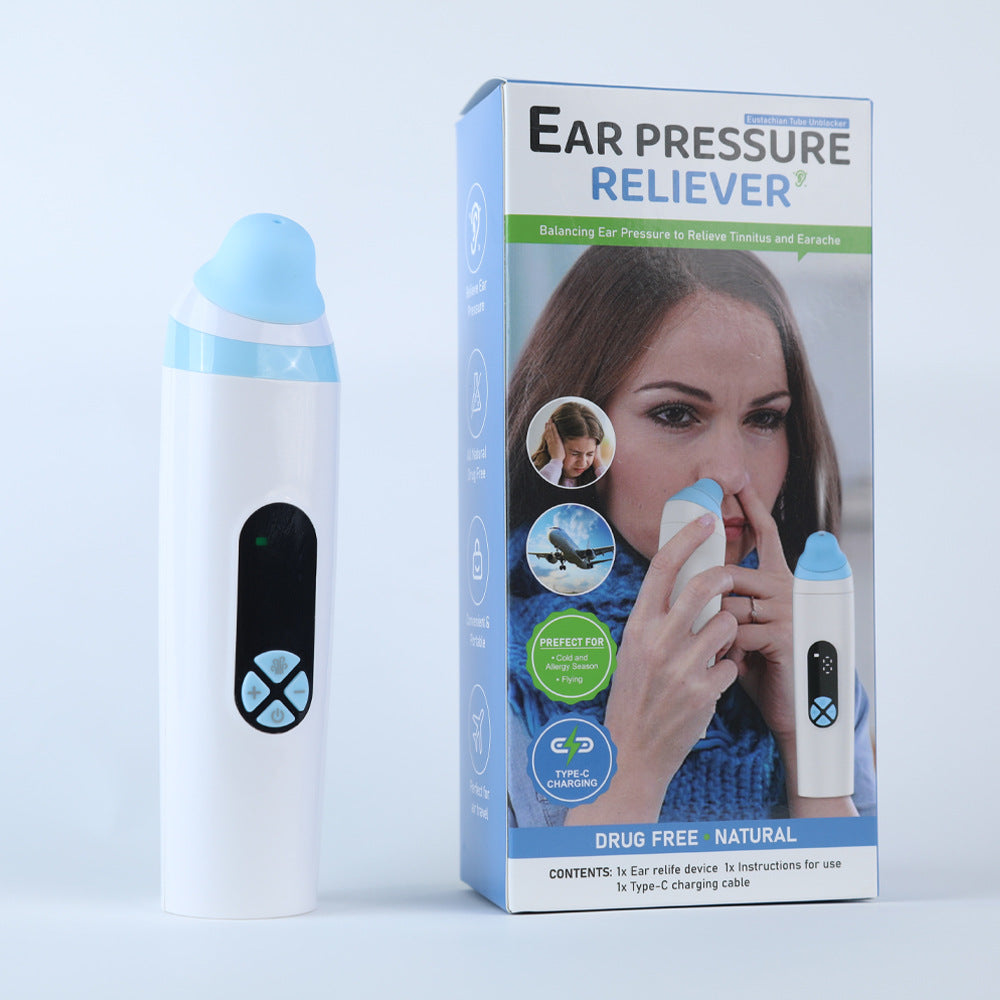 Ear Pressure Relief Device – Eustachian Tube Unblocker with 3-Speed Adjustment for Tinnitus, Ear Blockage, and Dizziness Relief
