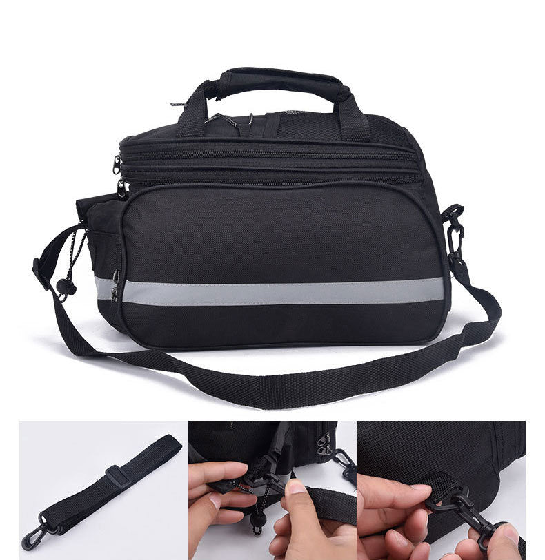 3-in-1 Waterproof Bike Trunk Bag — Large Capacity MTB & Road Bicycle Rear Seat Rack Panniers, Travel Luggage Carrier