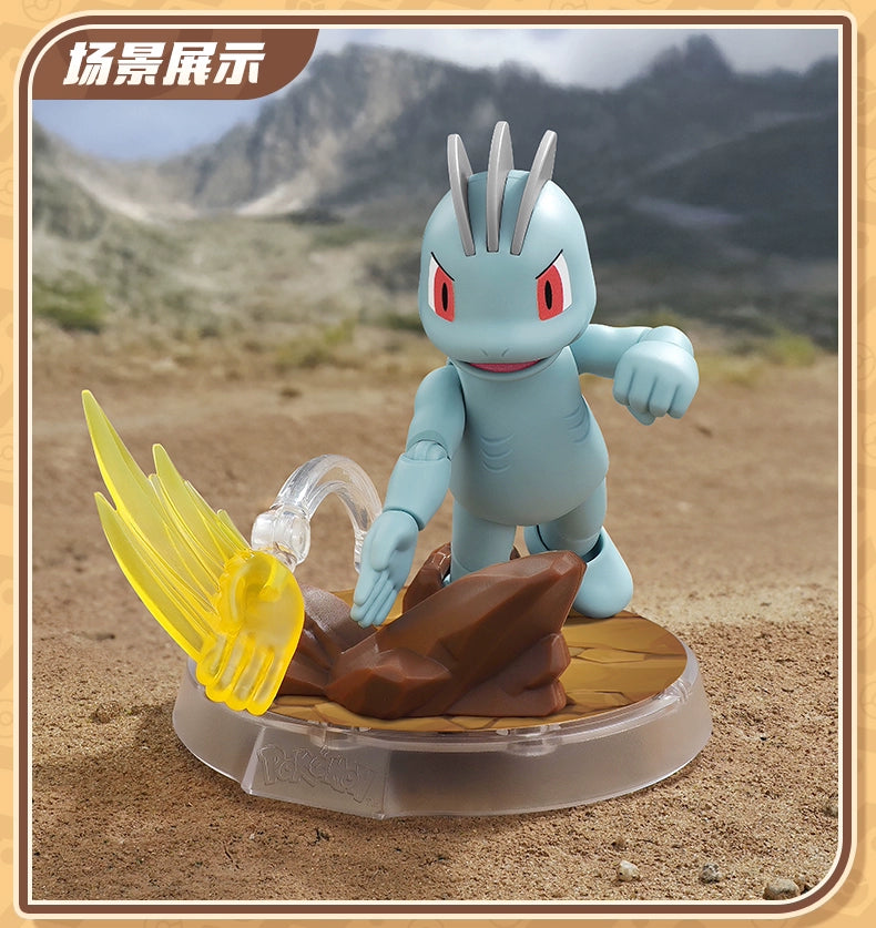Original Blokees Pokemon Action Figures – Snorlax, Lucario, Cinderace & Scyther Anime Toys Gift
