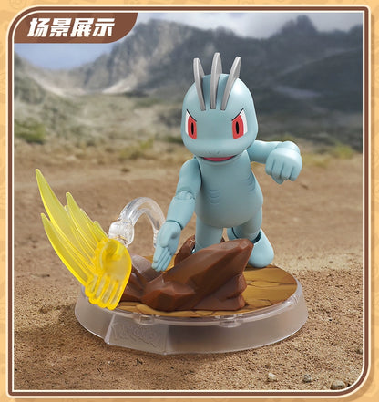 Original Blokees Pokemon Action Figures – Snorlax, Lucario, Cinderace & Scyther Anime Toys Gift