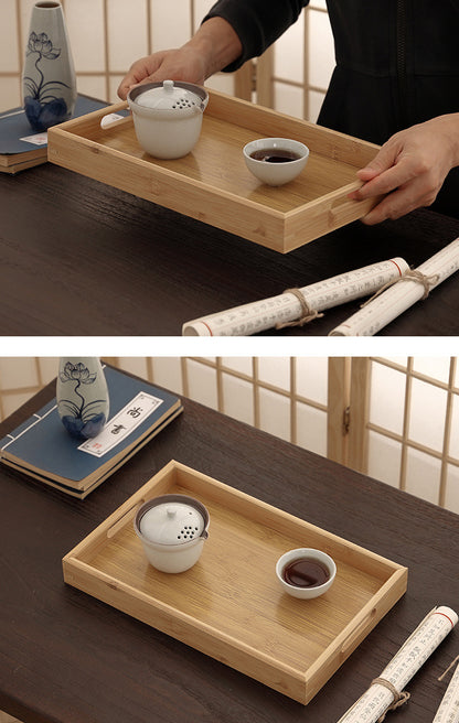 Rectangular Bamboo Tray – Household, Restaurant & Hotel Satchel Serving Tray