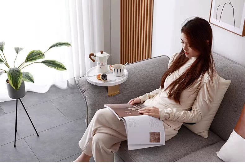 Stuck on Sofa Handrail Tray – Side Table with Feet, Tea Cup Holder & Small Apartment Coffee Table Gadget