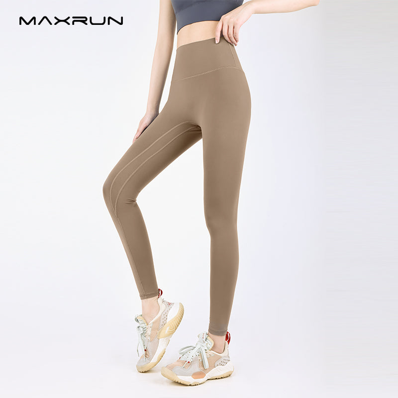 Maxrun Plus Size High Waist Workout Pants – Hip Lifting and Belly Control Fitness Leggings