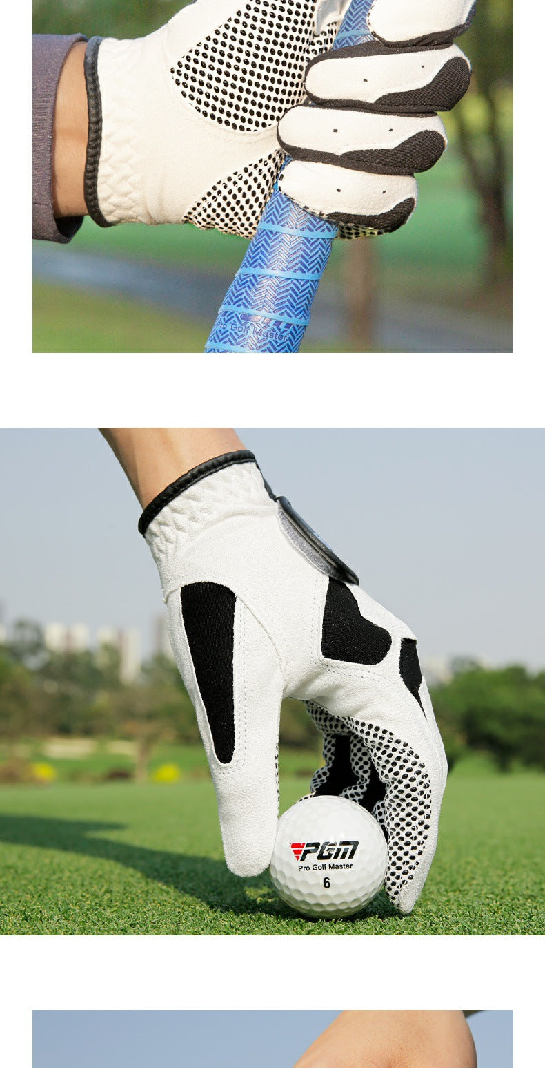 PGM Professional Golf Gloves – Breathable Microfiber, Non-Slip, Perfect for Club Swing & Putting Training