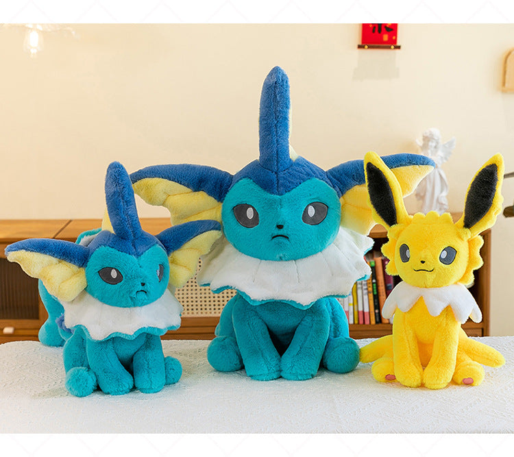Pokemon Eevee Soft Hug Plush Doll – Vaporeon, Flareon, Jolteon Eeveelution Stuffed Toy Gift for Kids & Fans