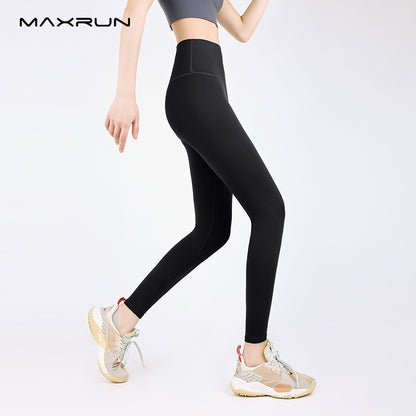 Maxrun Plus Size High Waist Workout Pants – Hip Lifting and Belly Control Fitness Leggings