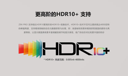 ZIDOO Z9X PRO 4K HDR Media Player — Android 11 TV Box, RTD1619BPD 64-bit Quad-Core, 4GB+32GB, VS10 Image Engine