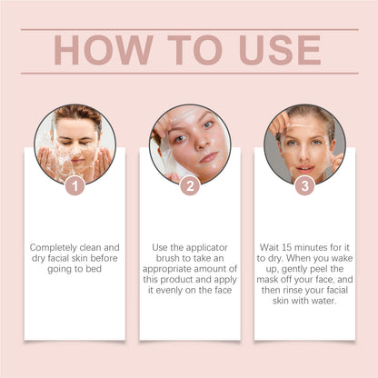Overnight Collagen Peel-Off Mask Set – Night Mask for Deep Moisturizing