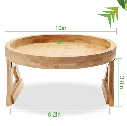Stuck on Sofa Handrail Tray – Side Table with Feet, Tea Cup Holder & Small Apartment Coffee Table Gadget