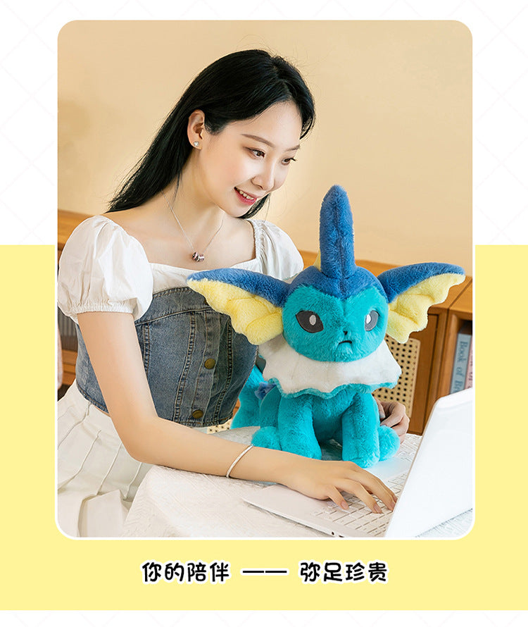 Pokemon Eevee Soft Hug Plush Doll – Vaporeon, Flareon, Jolteon Eeveelution Stuffed Toy Gift for Kids & Fans