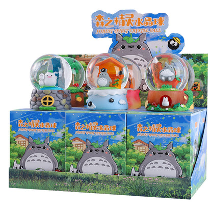Hayao Miyazaki Forest Elf Crystal Ball Blind Box | Cute Luminous Desktop Ornament Toy