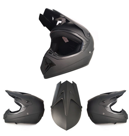 Youth & Kids Motorcycle Full Helmet - Children’s Motocross Casco Moto, Off-Road Protective Helmet with Goggles & Gloves