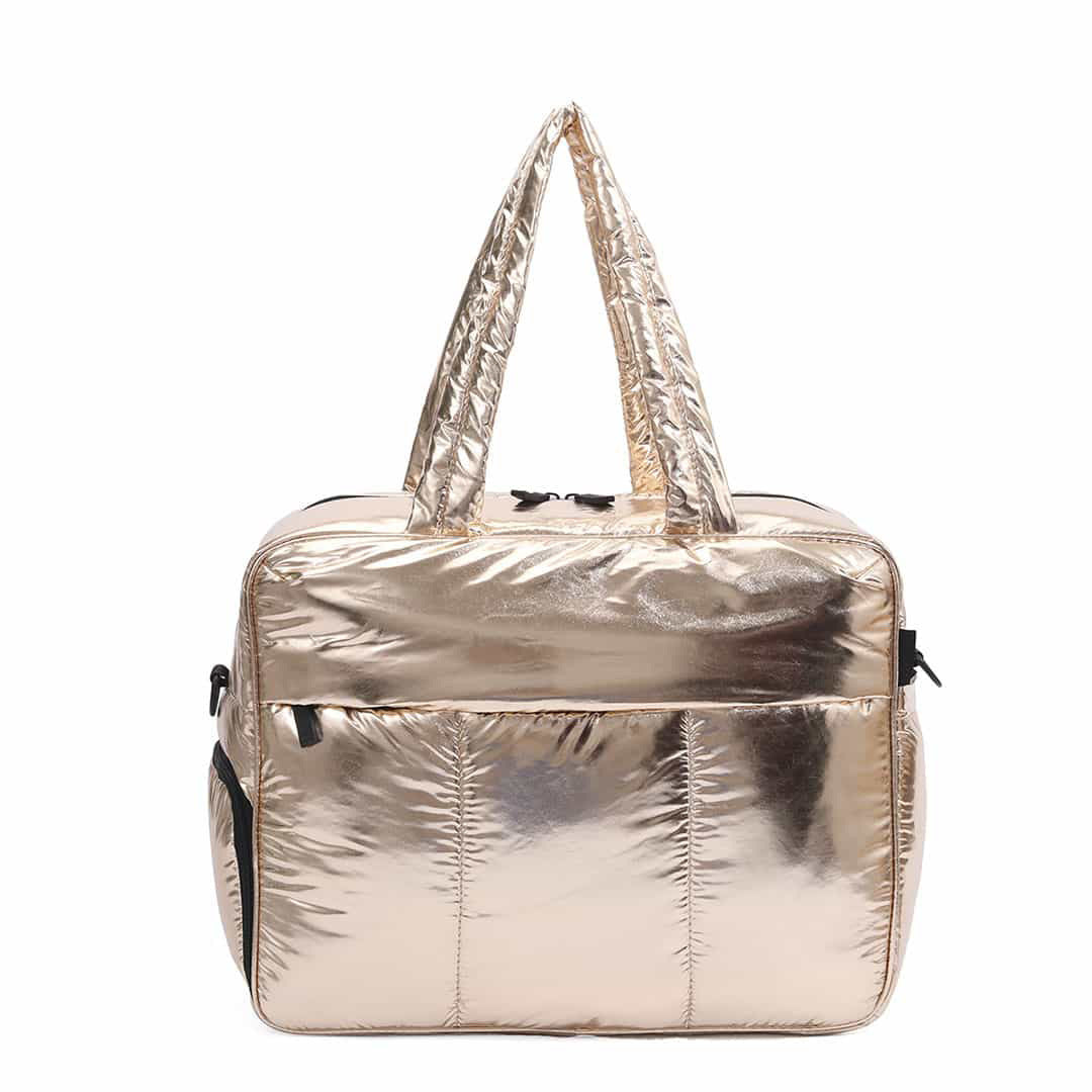 Down Duffel Bag – Large Capacity Women’s Shoulder Bag with Dry/Wet Separation, Multifunctional Travel Handbag