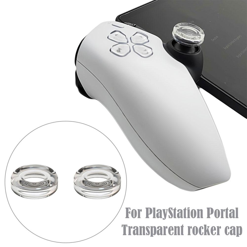 Rocker Cap for PlayStation Portal - Transparent Liquid Silicone Game Controller Cover & Thumb Grip for PS5
