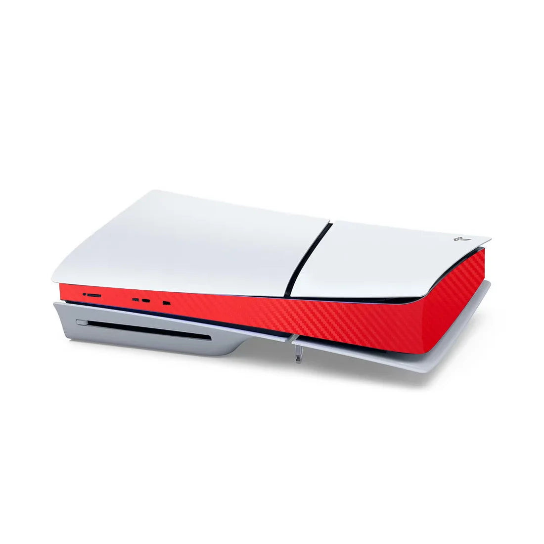 PS5 Slim Carbon Fiber Skin Cover Sticker – Center Console Decal Protective Wrap for PlayStation 5 Accessories (2025 Edition)