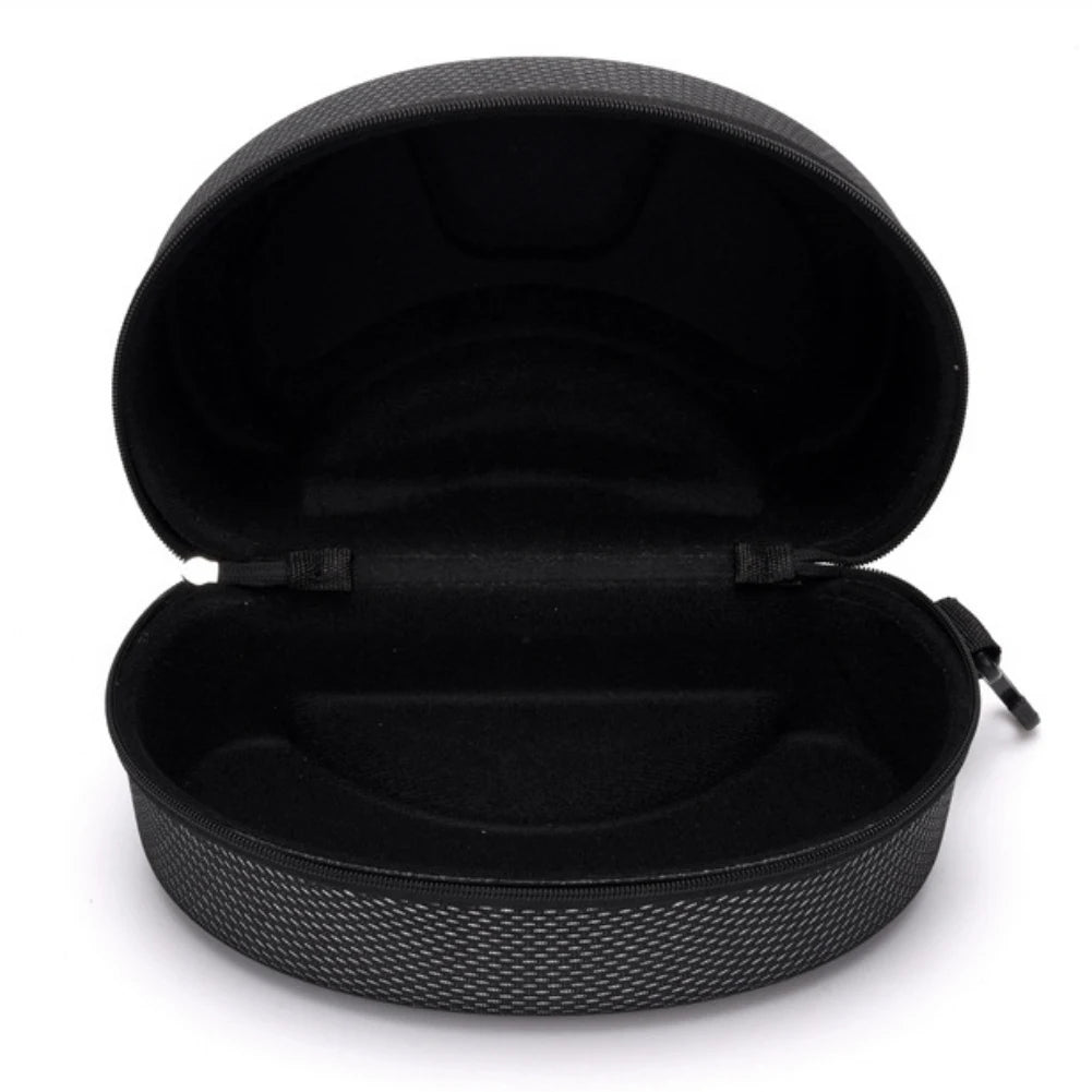 Portable EVA Ski Glasses Protector Case for Snowboard & Skiing Eyewear - Zipper Hard Box Holder (No Goggles)