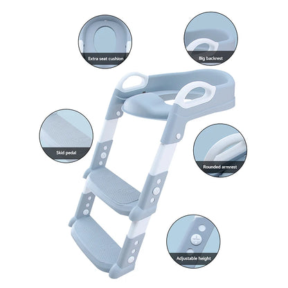 Foldable Stepped Children's Toilet : Multi-Functional Training Stool for Boys & Girls