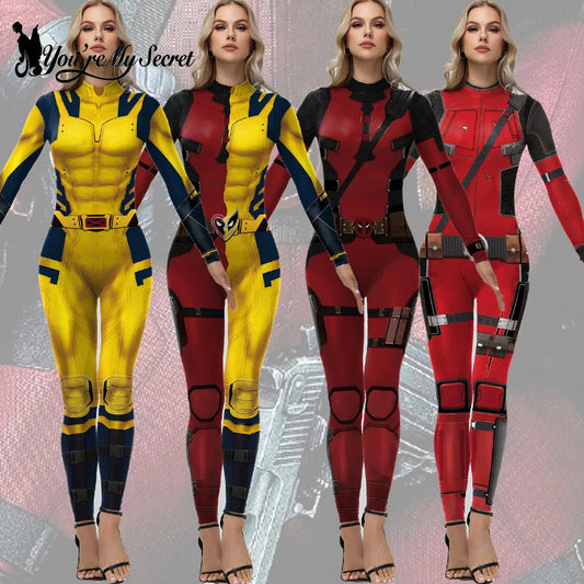Superhero Cosplay Catsuit Costume - Anime Halloween Party Zentai Bodysuit Jumpsuit for Women & Men