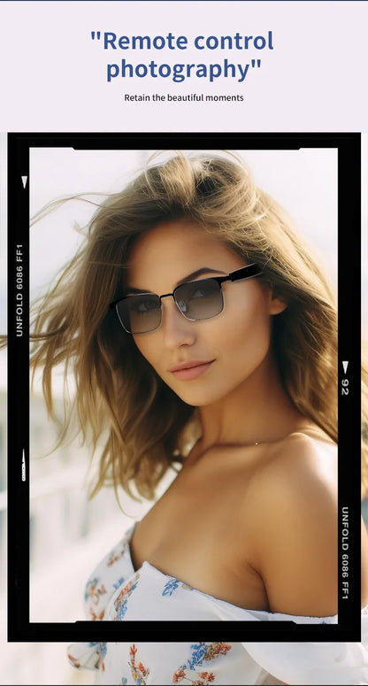 CLLOIO Wireless Bluetooth Smart Glasses – Photochromic Sunglasses with Anti-Blue Ray Reading Lenses & Myopia Prescription Support for Men & Women
