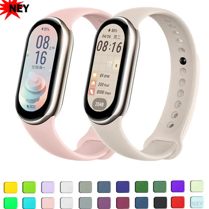 Waterproof Silicone Sport Strap for Xiaomi Mi Band 8/9 NFC – Replacement Smartwatch Bracelet