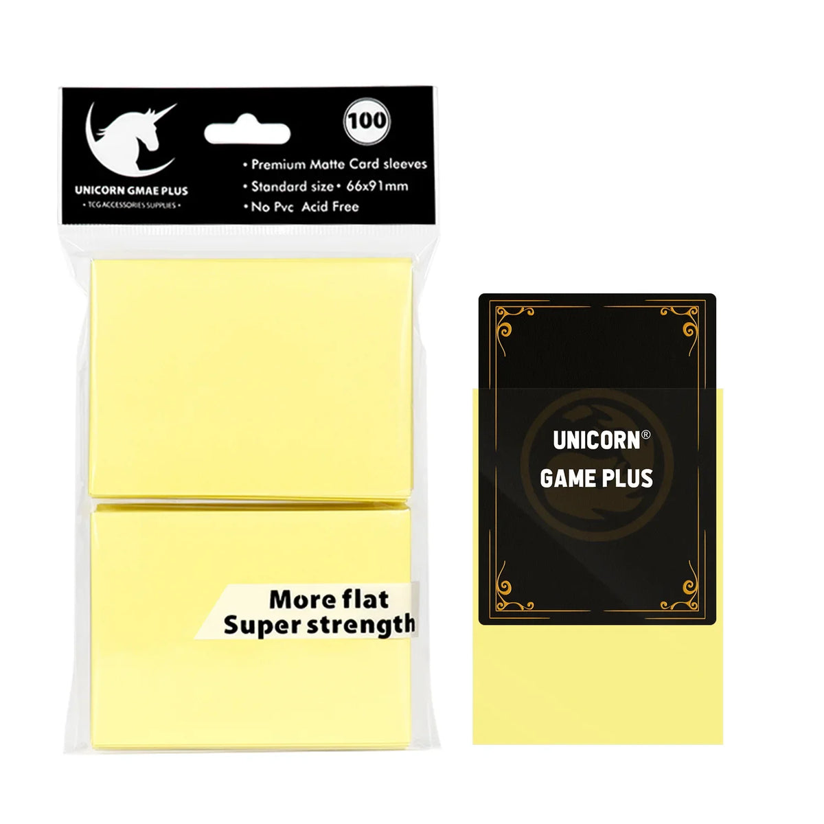 100PCS 66x91mm Matte Card Sleeves - Standard TCG Trading Card Protectors for Tarot & Board Games