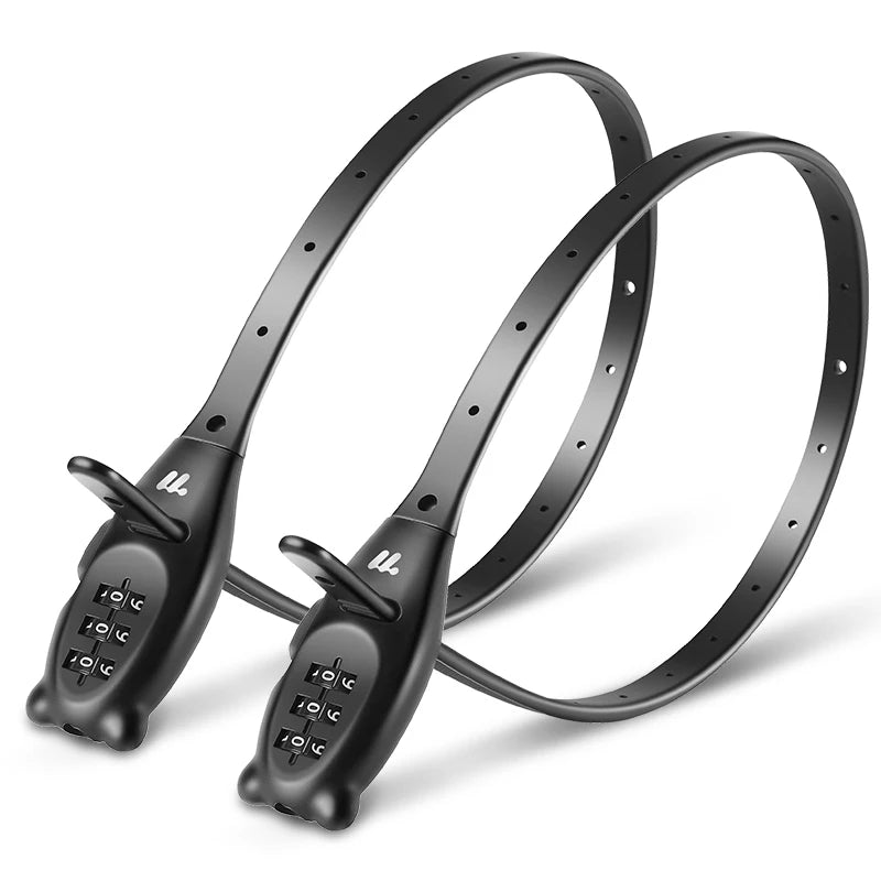 WEST BIKING Portable Bicycle Cable Lock – Zinc Alloy Adjustable Anti-Theft Password Lock for Bike, Motorcycle & Helmet Security