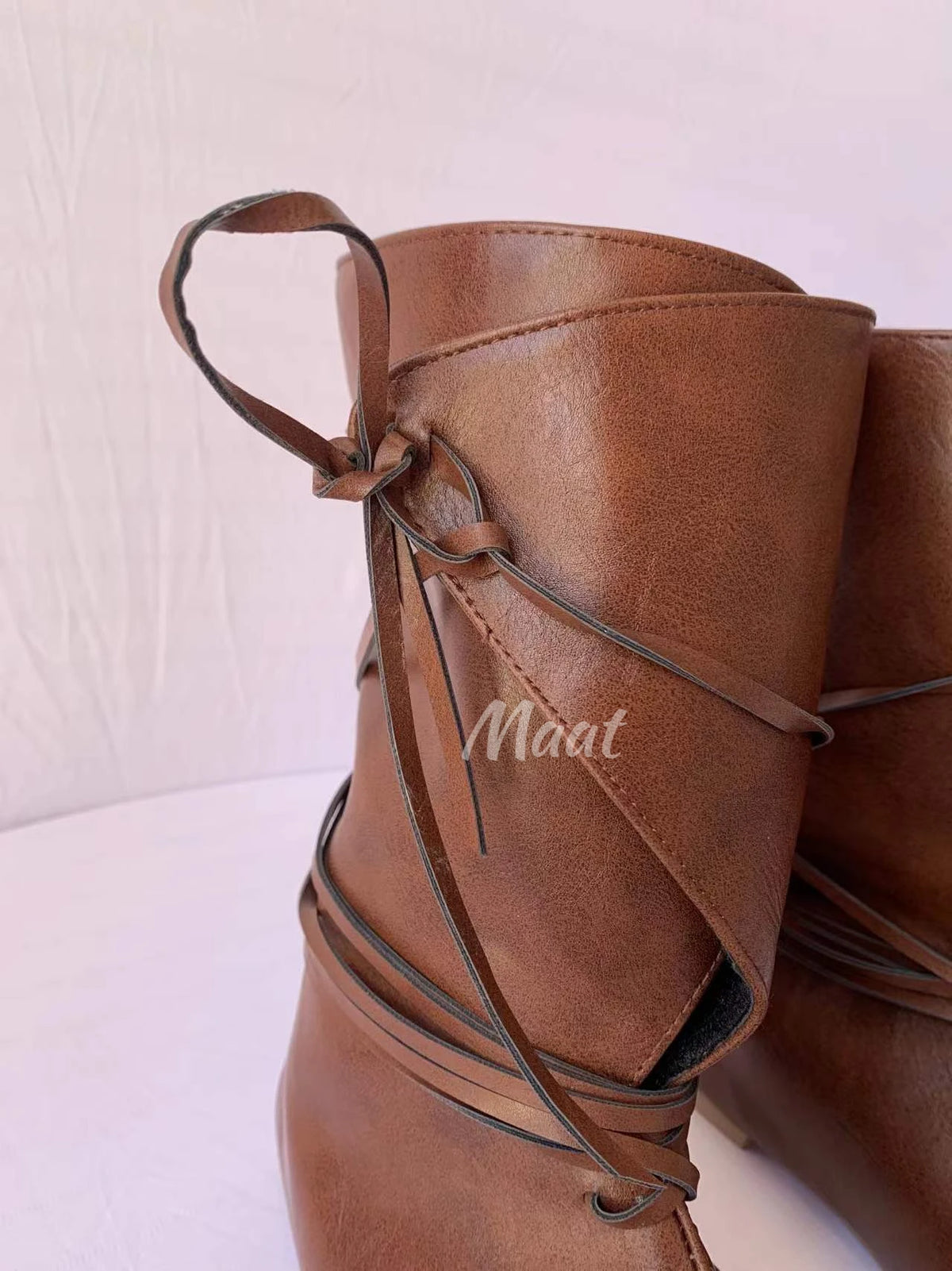 Medieval Viking PU Boots - Renaissance Knight Cosplay Shoes for Men & Women