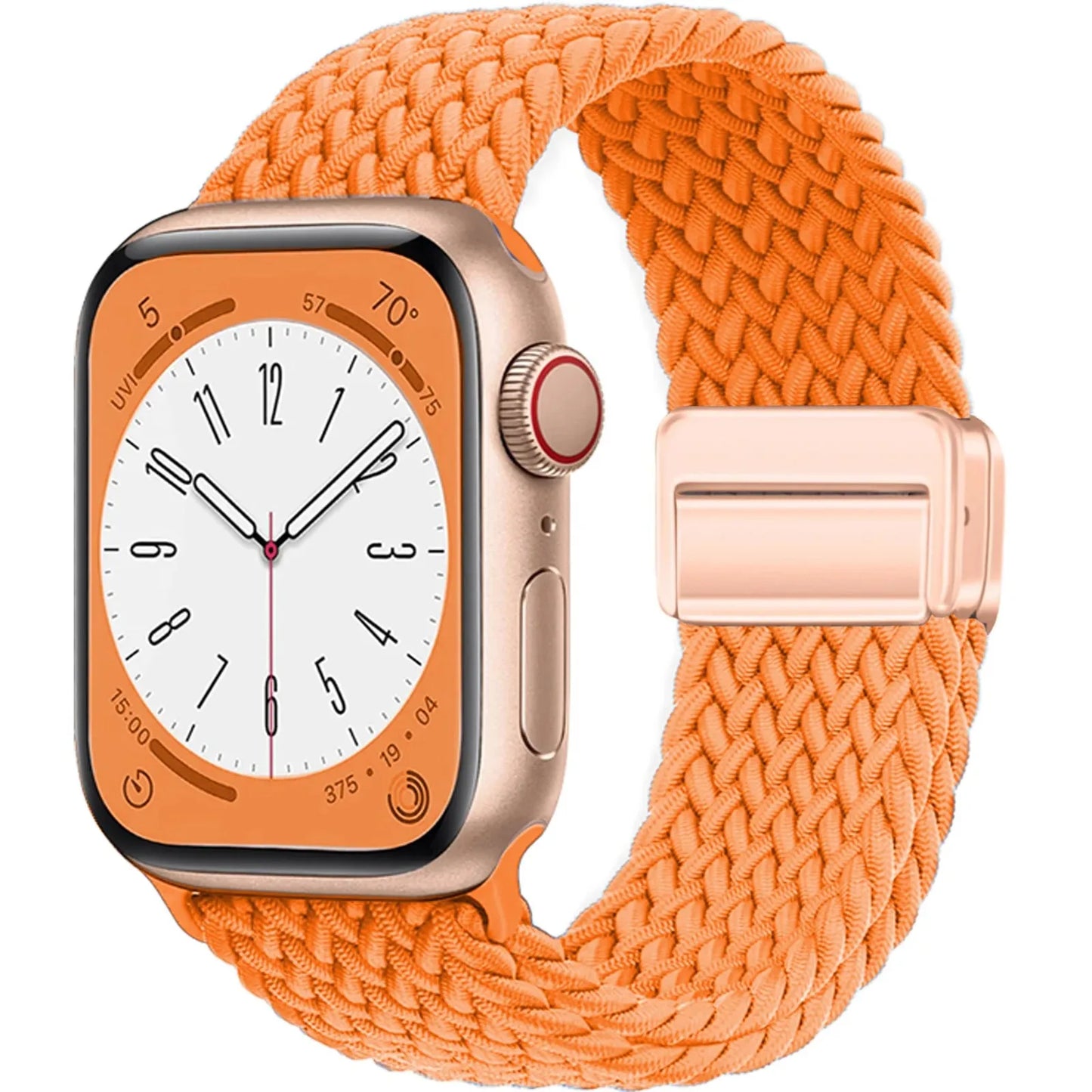 Braided Magnetic Strap for Apple Watch — Compatible with 38mm, 40mm, 41mm, 44mm, 45mm, 49mm Series SE, 7, 6, 8, 9, 10 & Ultra2