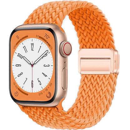 Braided Magnetic Strap for Apple Watch — Compatible with 38mm, 40mm, 41mm, 44mm, 45mm, 49mm Series SE, 7, 6, 8, 9, 10 & Ultra2