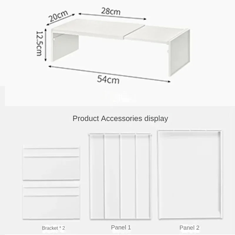 Retractable Kitchen Cabinet Organizer - Adjustable Spice Rack & Storage Shelf