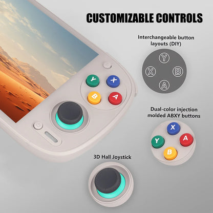 Retroid Pocket 5 RP5 5.5" AMOLED Handheld Game Console - Android 13 Retro Gaming Player with Hall Joystick & Swappable Buttons