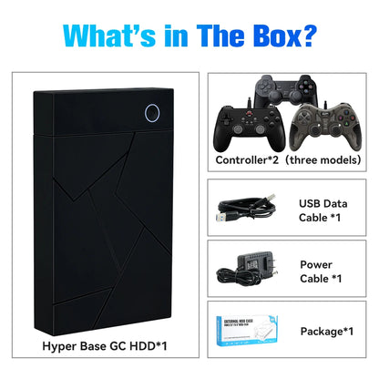 3TB Portable Gaming HDD – 17,300+ AAA/3D/Retro Games for PS4/PS3/PS2/Switch/Wii with LaunchBox/Retrobat/Playnite