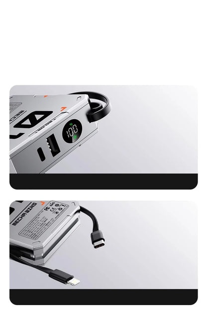 10000mAh Magnetic Wireless Power Bank - 22.5W Fast Charging, Portable Mini External Battery Charger with Cable for Xiaomi