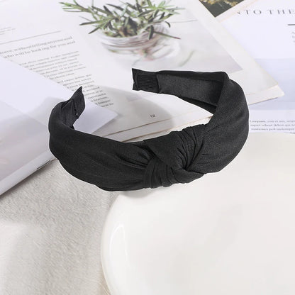 New Knotted Headbands for Women & Girls – Solid Color Hair Bands, Simple Retro Hair Hoop, Makeup Headwear, Hair Accessories