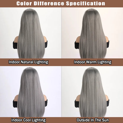 26" Long Straight Synthetic Wig for Women – Colorful Fashion Wig for Daily Wear, Halloween Costume, Party & Cosplay