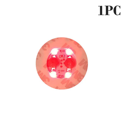 100-Pack LED Tableware Mats & Luminous Cup Stickers — Colorful Flashing Bottle Coasters for Bar, Stall, and Party Lighting