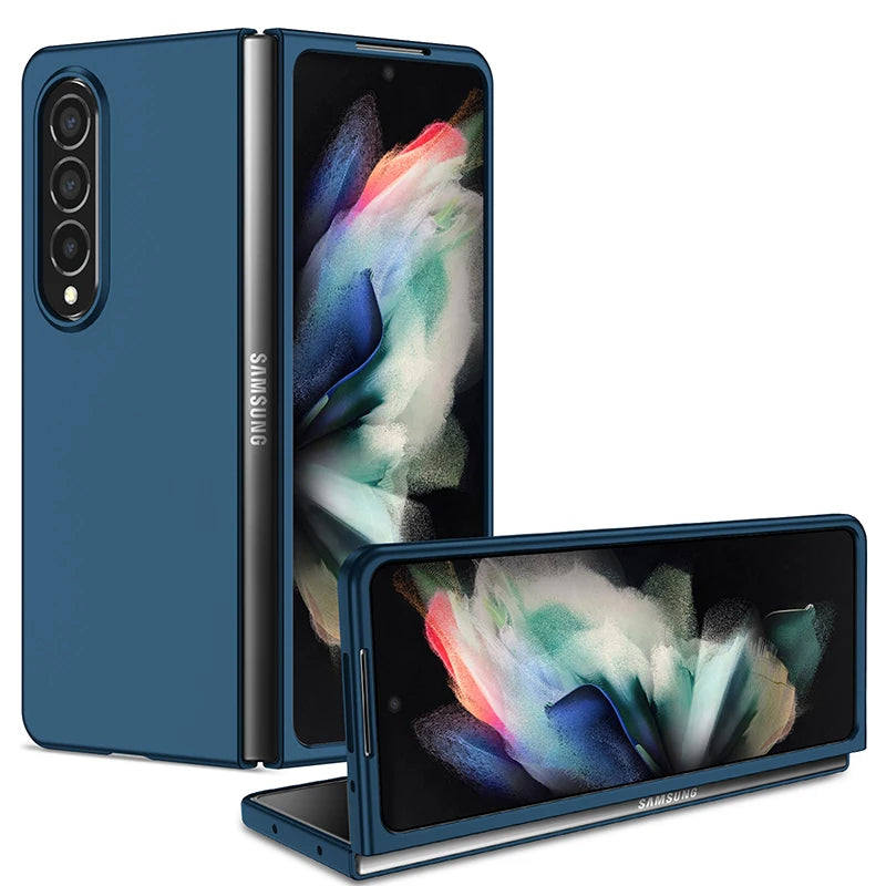 Samsung Z Fold 5/4/3/2/1 Case — Anti-Fingerprint Shockproof Full Protection Cover in Black, Green, Purple